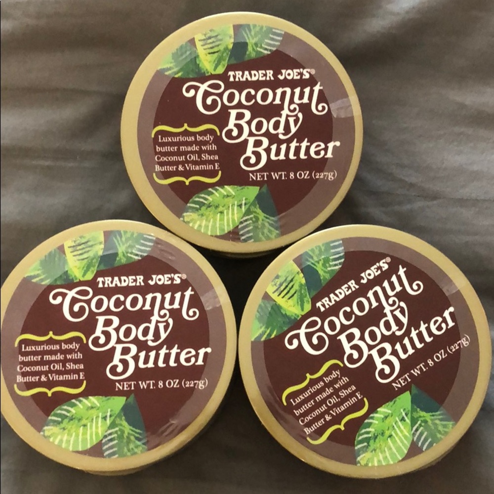 Trader Joe’s Coconut Body Butter.  Set of 3.